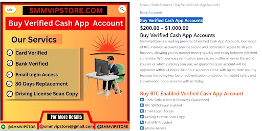 Imagem principal do evento Buy Verified Cash App Accounts