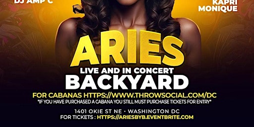 Imagem principal do evento Aries Birthday Bash  Backyard Band at Throwsocial !.!.’