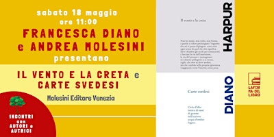 F. DIANO e A. MOLESINI presentano "IL VENTO E LA CRETA" e "CARTE SVEDESI" primary image