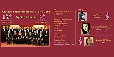 Hauptbild für Glasgow Philharmonic Male Voice Choir Spring Concert 2024