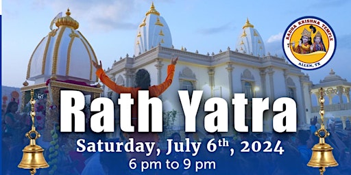 Join the Auspicious Rath Yatra Celebration at Radha Krishna Temple primary image