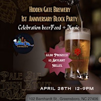 Hidden Gate Brewery First Anniversary Block Party primary image