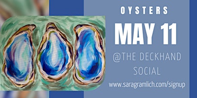 Imagen principal de Paint and Pours - Oyster Painting @ The Deckhand Social