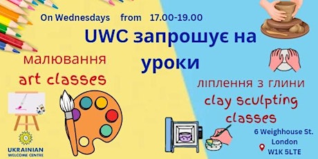 Ukrainian Welcome Centre:  Art and Clay sculpting classes