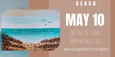 Primaire afbeelding van Paint and Pours - BEACH Painting @ Salty Oak Brewing Co.