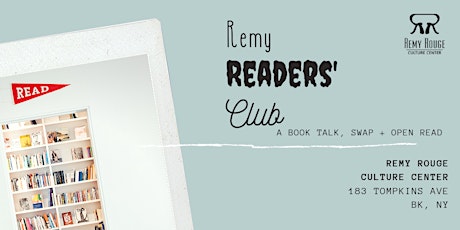 Remy Readers' Club: book talk, swap and open read primary image