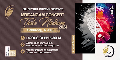 Imagem principal do evento Mridangam Concert 2024 - SRJ Academy