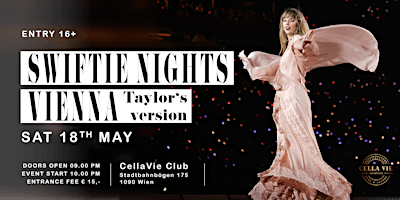 Imagem principal do evento SWIFTIE NIGHTS VIENNA | Taylor's Version (18.05.24)