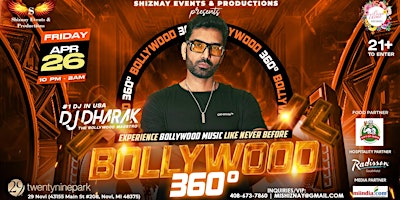 Imagem principal do evento Bollywood 360 Feat. DJ Dharak
