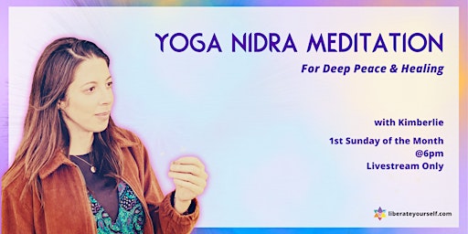 Imagem principal do evento LIVESTREAM | Yoga Nidra for Deep Peace & Healing
