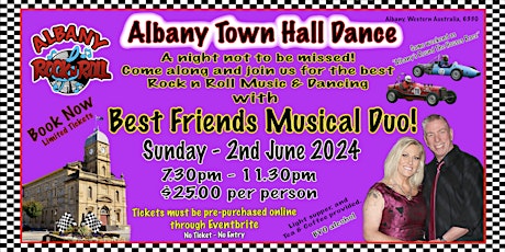 Albany Rock n Roll - Town Hall Dance 2024