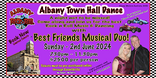 Albany Rock n Roll - Town Hall Dance 2024