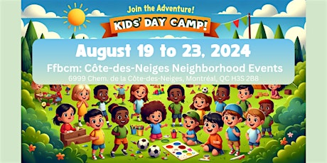 Kids Day Camp Côtes-des-Neiges: Aug 19 - 23