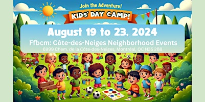 Primaire afbeelding van Kids Day Camp Côtes-des-Neiges: Aug 19 - 23