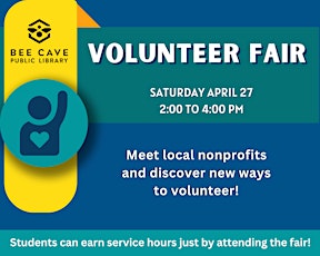 Volunteer Fair at Bee Cave Public Library