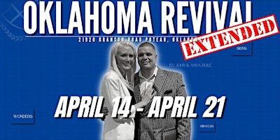 Imagen principal de OKLAHOMA REVIVAL MIRACLE MEETINGS EXTENDED APRIL 14- 21, 7PM EACH NIGHT