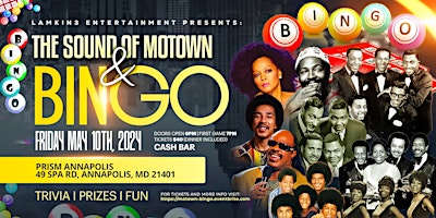 Image principale de THE SOUNDS OF MOTOWN AND BINGO!