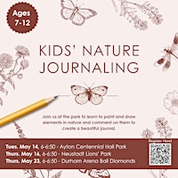 Imagem principal do evento Nature Journaling for Kids - DURHAM