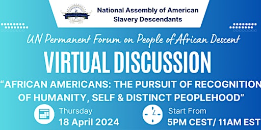 Primaire afbeelding van African Americans: The Pursuit of Recognition of Humanity & Peoplehood