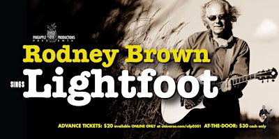Imagem principal do evento Rodney Brown sings LIGHTFOOT!!