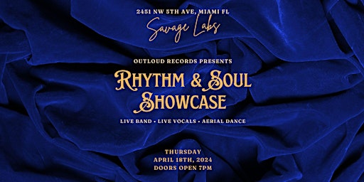 Imagen principal de Jarova’s Rhythm & Soul Showcase at Savage Labs in Wynwood!