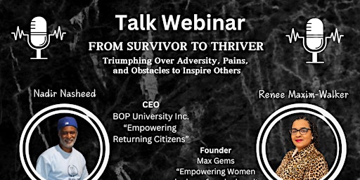 Imagem principal do evento From Survivor to Thriver - Talk Webinar