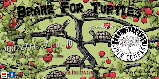 Brake For Turtles LIVE at Five Maiden's Cider primary image