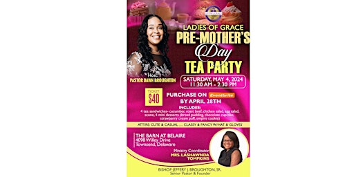 Primaire afbeelding van Ladies of Grace Pre- Mother's Day Tea Party