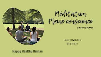 Imagem principal do evento Méditation pleine conscience au Parc de Bourran