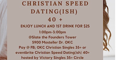 Imagen principal de Christian Speed Dating (ish) ages 40+