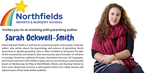 Imagem principal do evento An evening with parenting author Sarah Ockwell-Smith