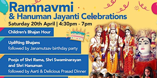 Imagem principal do evento Ramnavmi & Hanuman Jayanti 2024 in Bexley, Kent