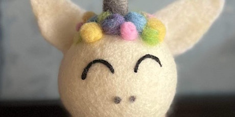 Kids Needle Felted Unicorn Head