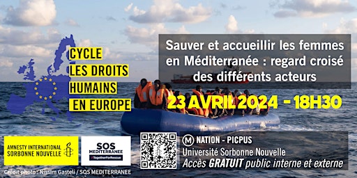 Imagen principal de Conférence : Sauver et accueillir les femmes en Méditerranée