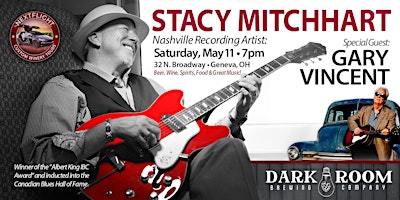 Imagem principal do evento Stacy Mitchhart with Gary Vincent Live at Darkroom Brewing Co.