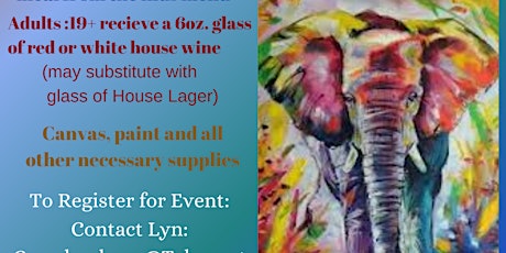 Kaleidoscope of colour Elephant Acrylic paint event
