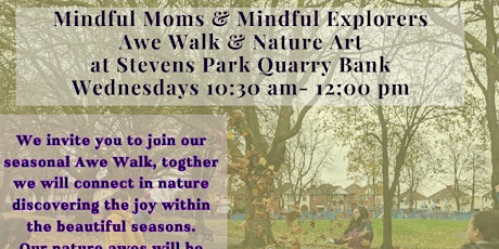 Mindful Moms and Mindful Explorers Awe Nature Walk