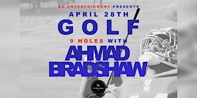 Primaire afbeelding van Golf 9 Holes with Ahmad Bradshaw