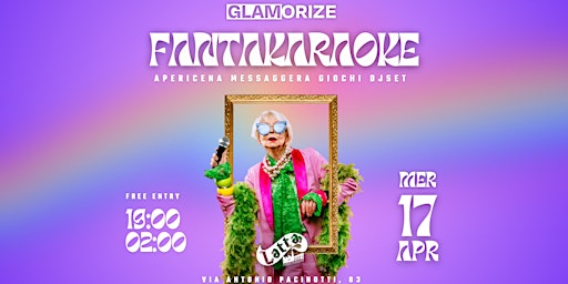 Imagem principal do evento Glamorize - FANTAKARAOKE