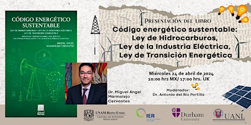 Primaire afbeelding van Presentación de libro: "Código energético sustentable" Dr. Miguel Ángel Mar