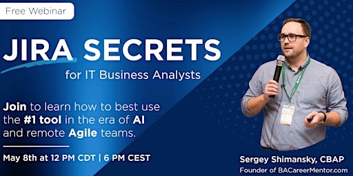 JIRA Secrets for IT Business Analysts primary image