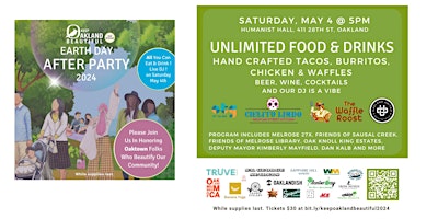Hauptbild für Keep Oakland Beautiful: Earth Day After Party 2024