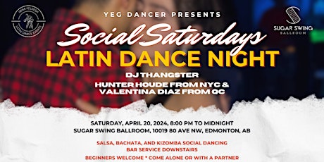 Social Saturdays: Salsa Bachata Kizomba (SBK) Latin Dance Night