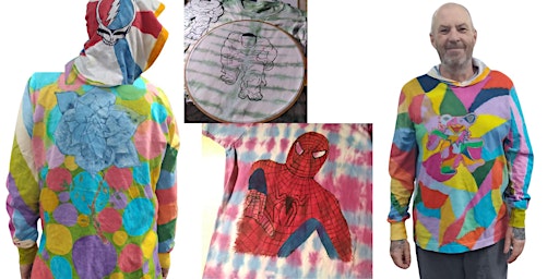Imagem principal de Hand Painted Tie Dyed T-shirts with Rob