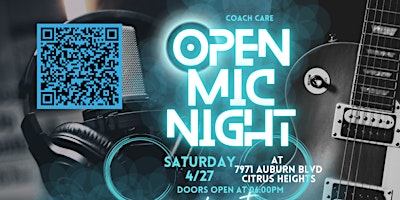 Hauptbild für Coach Care Open mic night