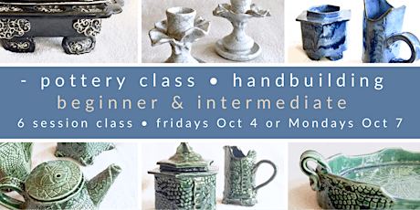 Pottery -  for Beginners & Intermediate Students primary image
