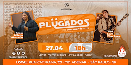 PLUGADOS COM PROP´ÓSITOS - CULTO DE JOVENS