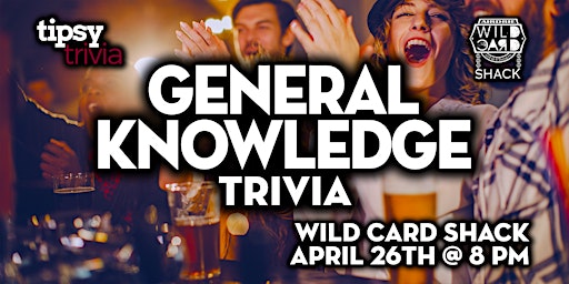 Primaire afbeelding van Airdrie: Wild Card Shack - General Knowledge Trivia Night - Apr 26, 8pm