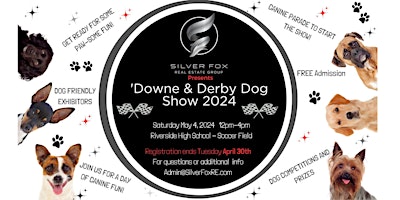 Imagem principal do evento 'Downe & Derby Dog Show Event Hosted By Silver Fox Real Estate Group