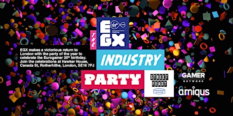 Imagem principal do evento EGX Industry Party 2019